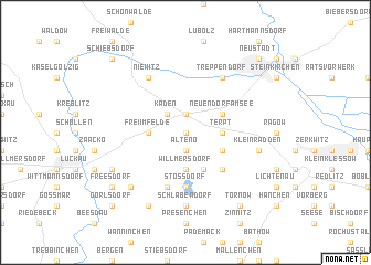 map of Bahnhof Duben